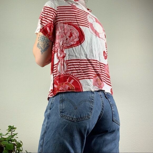 Vintage 80s nautical top   - Picture 3 of 4